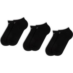 Zestaw 3 par niskich skarpet męskich EMPORIO ARMANI - 300008 CC134 00020 Black. Czarne skarpetki męskie Emporio Armani, bez wzorów, z elastanu. Za 99,00 zł.