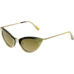 Okulary przeciwsłoneczne damskie: Okulary przeciwsłoneczne „FT0349 64J 52” w kolorze czarno-żółtym
