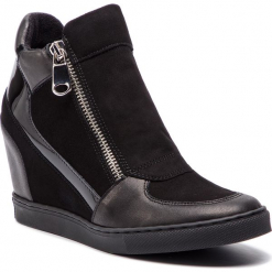 Sneakersy GINO ROSSI - DBI175-Y30-0444-9999-F 99/99. Czarne sneakersy damskie Gino Rossi, z lakierowanej skóry. W wyprzedaży za 449,00 zł.
