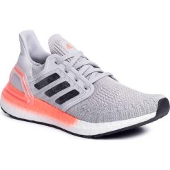 Buty adidas - Ultraboost 20 W EG0719 Gretwo/Ngtmet/Sigcor. Szare buty sportowe damskie Adidas, bez wzorów, ze skóry ekologicznej, sportowe, do biegania. Za 749,00 zł.