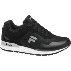 Sneakersy męskie Fila czarne. Czarne sneakersy męskie Fila, bez zapięcia. Za 179,90 zł.