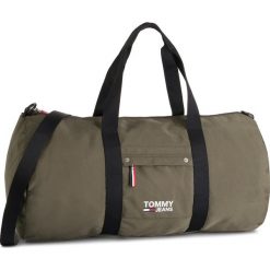 Torba TOMMY JEANS - Tjm Cool City Duffle AM0AM05012 355. Zielone torby podróżne z jeansu. W wyprzedaży za 249,00 zł.