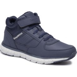 Sneakersy KANGAROOS - Caspo Ev Jr 18417 000 4075 Dk Navy/Vapor Grey. Niebieskie trampki chłopięce KangaROOS, na sznurówki. W wyprzedaży za 149,00 zł.
