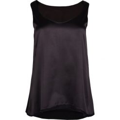 Czarny top z jedwabiem Silk Spirit. Czarne topy damskie Veva, bez wzorów, z wełny, bez kołnierzyka. Za 99,00 zł.