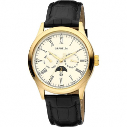 Zegarek kwarcowy w kolorze beżowo-czarno-złotym. Czarne, analogowe zegarki męskie marki Esprit Watches, ze stali. W wyprzedaży za 272,95 zł.