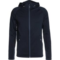 Mammut RUNBOLD HOODED Kurtka z polaru marine dark melange. Niebieskie kurtki sportowe męskie marki Mammut, xxl, z elastanu. W wyprzedaży za 399,20 zł.