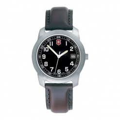 Zegarek "26013.CB" w kolorze szarym. Szare zegarki damskie marki Victorinox, ze stali. W wyprzedaży za 359,95 zł.