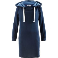 Bluzy damskie: Długa bluza, długi rękaw bonprix ciemnoniebieski