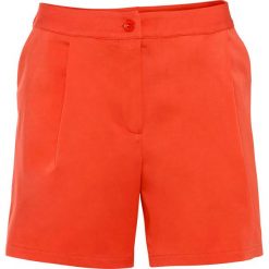 Szorty bonprix mandarynkowo-czerwony. Czerwone szorty damskie bonprix, bez wzorów. Za 109,99 zł.