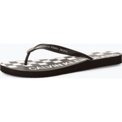 Calvin Klein Jeans - Męskie japonki, czarny. Czarne klapki męskie Calvin Klein Jeans, w paski, z jeansu. Za 179,95 zł.