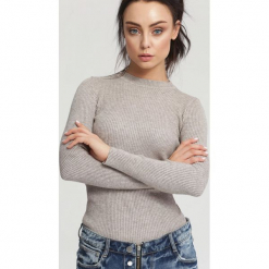 Khaki Sweter Burnished. Brązowe swetry klasyczne damskie other, xl. Za 39,99 zł.