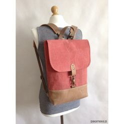 Plecak UNISEX. Brązowe plecaki męskie Pakamera, bez wzorów, z jeansu. Za 205,00 zł.