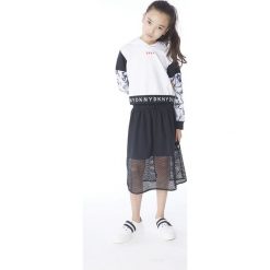 Dkny - Spódnica dziecięca 152-15 cm. Czarne spódniczki dziewczęce DKNY, bez wzorów, z poliesteru, midi, rozkloszowane. Za 339,90 zł.