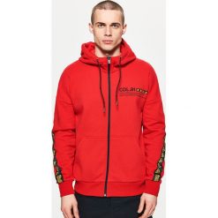 Bluzy męskie: Bluza o kroju comfort - Czerwony