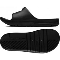 Czarne Klapki Under Armour Core Pth Sl 3021286-001. Czarne klapki męskie Under Armour, w paski, z materiału. W wyprzedaży za 129,00 zł.