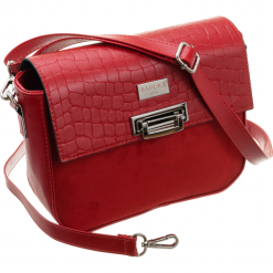 Badura® mini aktówka teczka listonoszka torebka croco. Aktówki damskie Badura, w paski, z zamszu, eleganckie, na ramię, małe, z tłoczeniem, bez dodatków. Za 279,00 zł.