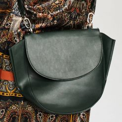 Duża torebka typu saddle bag - Khaki. Brązowe torebki klasyczne damskie Reserved, duże. Za 129,99 zł.