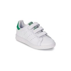 Buty Dziecko adidas STAN SMITH CF C. Białe trampki dziewczęce Adidas, bez wzorów, bez zapięcia. Za 203,20 zł.