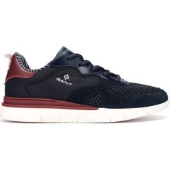 Gant Mc Park Tenisówki Niebieski. Niebieskie trampki męskie GANT, bez wzorów, ze skóry, bez zapięcia. Za 526,95 zł.