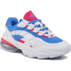 Sneakersy PUMA - Cell Venom Shift 2 Wn's 370487 02 Puma White/Blue Glimmer. Białe półbuty damskie Puma, na co dzień, bez wzorów, ze skóry ekologicznej, bez obcasa, bez zapięcia. W wyprzedaży za 369,99 zł.