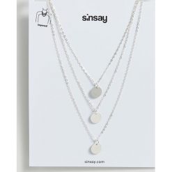 Naszyjnik - Jasny szary. Szare naszyjniki damskie Sinsay. Za 10,00 zł.