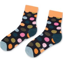 Skarpety Wysokie Unisex HAPPY SOCKS - BDO01-6006 Granatowy Kolorowy. Niebieskie skarpetki damskie Happy Socks, bez wzorów, z elastanu. Za 34,90 zł.
