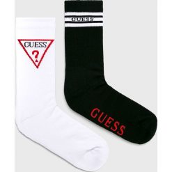 Guess Jeans - Skarpety. Czarne skarpetki męskie Guess Jeans, z aplikacjami, z elastanu. Za 59,90 zł.
