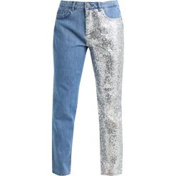 Jeansy damskie: Noisy May Petite NMLIV SEQUIN Jeansy Relaxed Fit medium blue denim