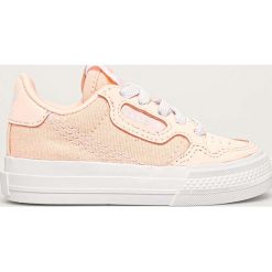 Adidas Originals - Tenisówki dziecięce Continental Vulc El. Pomarańczowe trampki dziewczęce adidas Originals, bez wzorów, z gumy, na sznurówki. Za 169,90 zł.