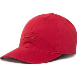 Czapka z daszkiem SUPERDRY - Orange Label Marl M9010006A Solar Red. Czerwone czapki męskie Superdry, bez wzorów, z bawełny. Za 89,00 zł.