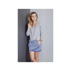 Bluza Basic V-neck Grey. Szare bluzy damskie Hello rabbit, bez wzorów, z bawełny, bez rękawów, bez kaptura. Za 199,00 zł.