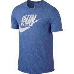 Nike Koszulka Run P Orgametric Swoosh Tee niebieska r. M (739529 456). Niebieskie koszulki sportowe męskie Nike, m. Za 149,00 zł.