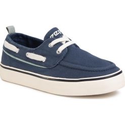 Tenisówki PEPE JEANS - Traveler Boat PBS30425 Jarman 574. Niebieskie trampki chłopięce Pepe Jeans, bez wzorów, z jeansu, na sznurówki. W wyprzedaży za 189,00 zł.