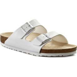 Klapki BIRKENSTOCK - Arizona 0051731 White. Białe klapki damskie Birkenstock, bez wzorów, z tworzywa sztucznego, bez obcasa. Za 272,00 zł.