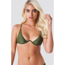 Hot Anatomy Underwired Plunge Bikini Top - Green. Zielone bikini Hot Anatomy, z haftami. Za 129,95 zł.