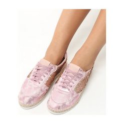 Espadryle damskie: Różowe Espadryle Teres