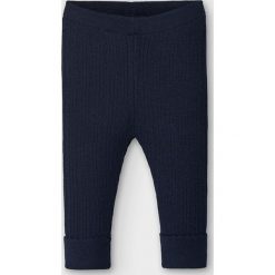 Mayoral - Legginsy dziecięce 74-98 cm. Niebieskie spodnie dziewczęce Mayoral, bez wzorów, z bawełny. Za 79,90 zł.