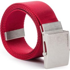 Pasek Męski CALVIN KLEIN JEANS - J 4Cm Military Belt K50K504685 910. Czerwone paski męskie Calvin Klein Jeans, w paski, z jeansu. W wyprzedaży za 129,00 zł.