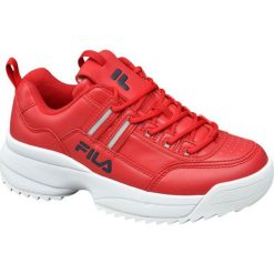 Sneakersy damskie Fila czerwone. Czerwone sneakersy damskie Fila, z gumy. Za 199,90 zł.