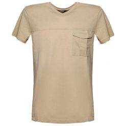 T-shirt w kolorze beżowym. Brązowe t-shirty męskie Pepe Jeans, Mexx, Pierre Cardin, xl, bez wzorów, z bawełny, bez kołnierzyka. W wyprzedaży za 79,95 zł.
