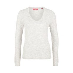 S.Oliver Sweter Damski 36 Kremowy. Białe swetry klasyczne damskie marki S.Oliver, na zimę, s, z wełny, dekolt w kształcie v. W wyprzedaży za 163,00 zł.