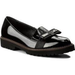 Półbuty SOLO FEMME - 71601-01-B48/000-03-00 Czarny. Czarne półbuty damskie Solo Femme, na co dzień, bez wzorów, ze skóry, bez obcasa, na obcasie, bez zapięcia. Za 329,00 zł.