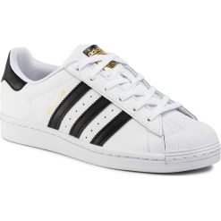Buty adidas - Superstar EG4958 Ftwwht/Cblack/Ftwwht. Białe buty sportowe męskie Adidas, ze skóry, bez zapięcia, adidas superstar. Za 399,00 zł.