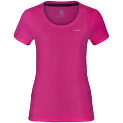Odlo Koszulka s/s crew neck MAREN fuksja r. S (221821). Czerwone topy sportowe damskie marki Odlo, s. Za 149,95 zł.
