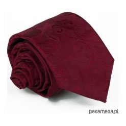 Krawat Męski Elegancki Kolekcja Lato 2018. Brązowe krawaty męskie Pakamera, z materiału, eleganckie. Za 79,00 zł.