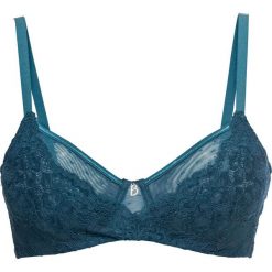 Biustonosz bonprix niebieskozielony. Niebieskie biustonosze bonprix, bez wzorów, z koronki. Za 37,99 zł.