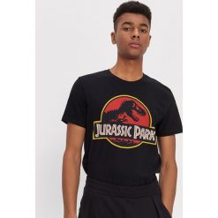 Koszulka Jurassic Park - Czarny. Czarne koszulki męskie House, s, bez wzorów, bez kołnierzyka, bez rękawów. Za 49,99 zł.