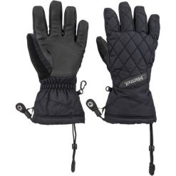 Marmot Wm's Moraine Glove Black S. Czarne rękawiczki damskie marki Marmot, na zimę, bez wzorów. W wyprzedaży za 169,00 zł.