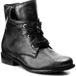Botki damskie lity: Botki EKSBUT - 77-4538-E04-1G Czarny/Srebro