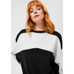 Bluza typu oversize. Brązowe bluzy damskie Moodo, m, bez wzorów, z elastanu, z długim rękawem, długie, bez kaptura. Za 89,99 zł.
